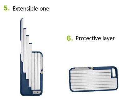 3-in-1-Aluminium-Selfie-Stick-Hülle für iPhone